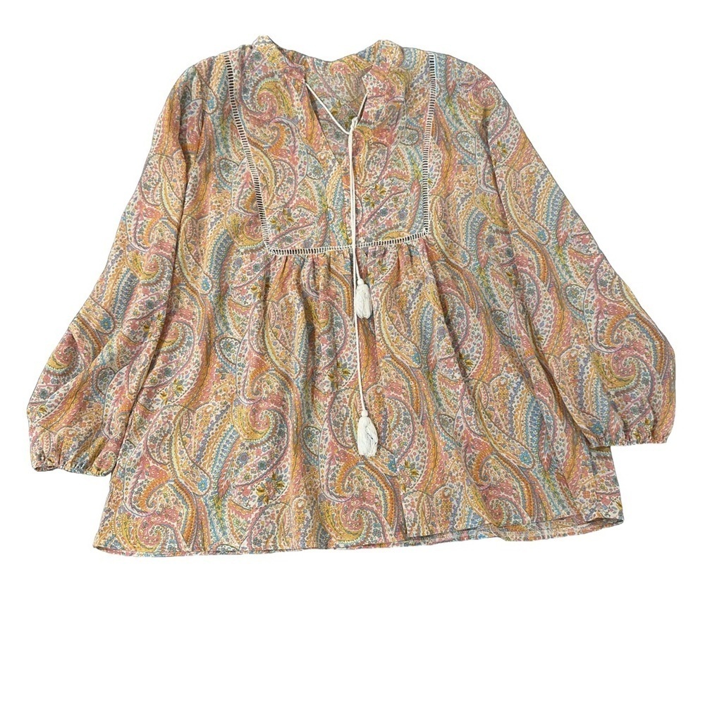 SHEIN Multicolor Paisley Blouse